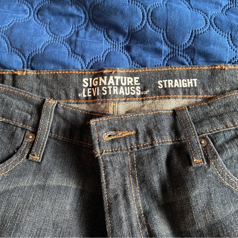 Levi's Signature Straight Jeans - Dark Blue